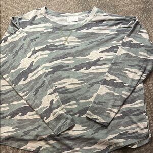 Maurices Camouflage 24/7 Clara Long Sleeve Tee